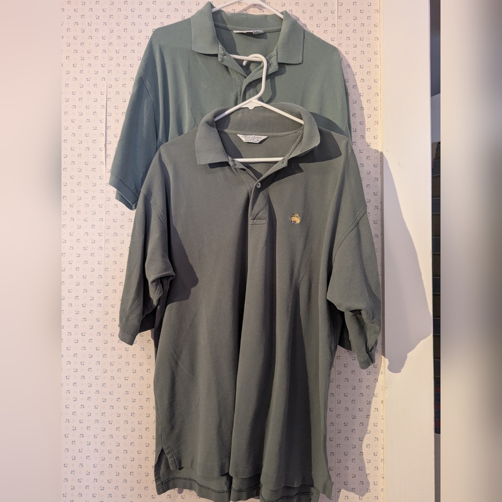 Brooks Brothers 2 Polo Shirt  Classic Light XL, L Golf Pickleball Vintage